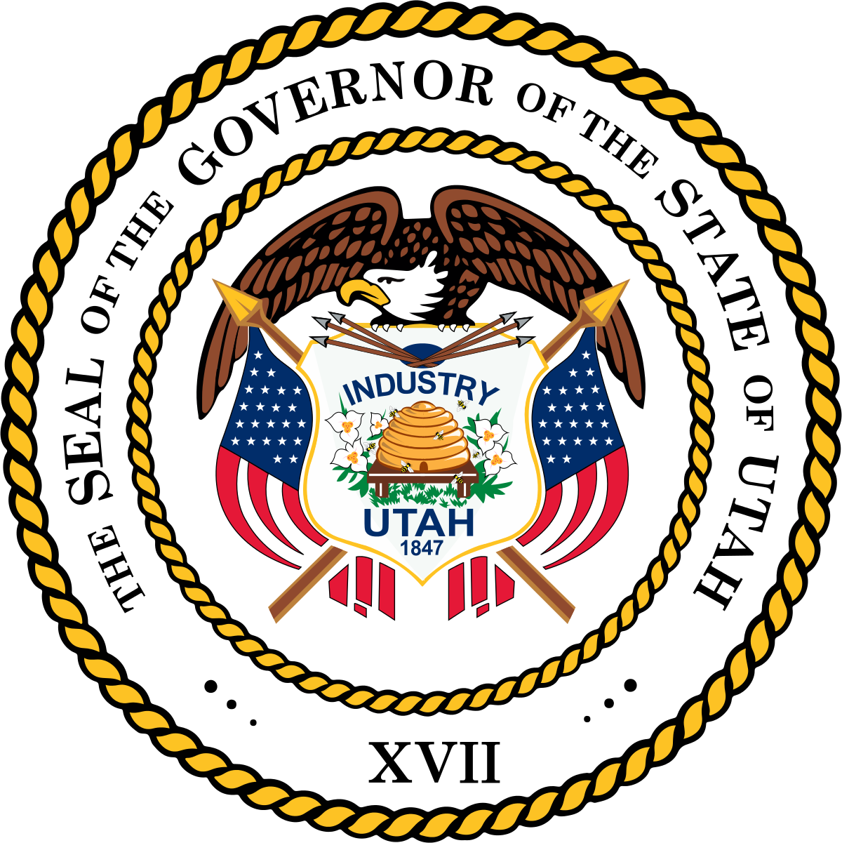 Utah Governor Seal PNG Image