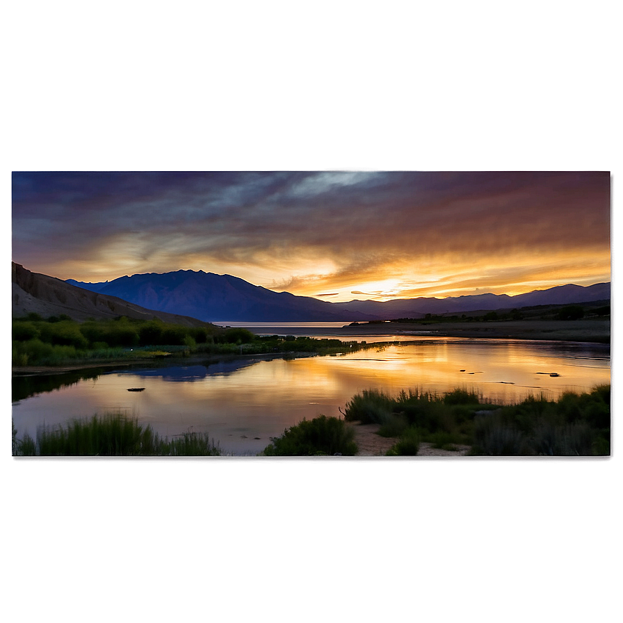 Utah Lake State Park Sunset Png Gfi47 PNG Image