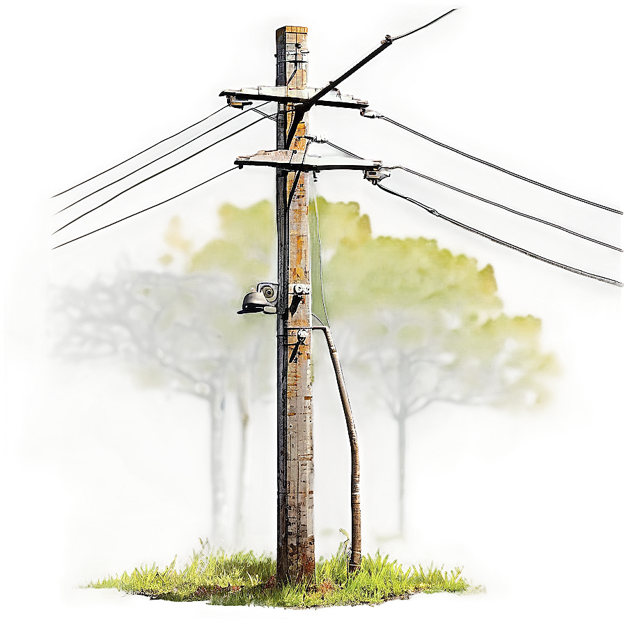 Utility Pole In Rural Area Png Bob PNG Image