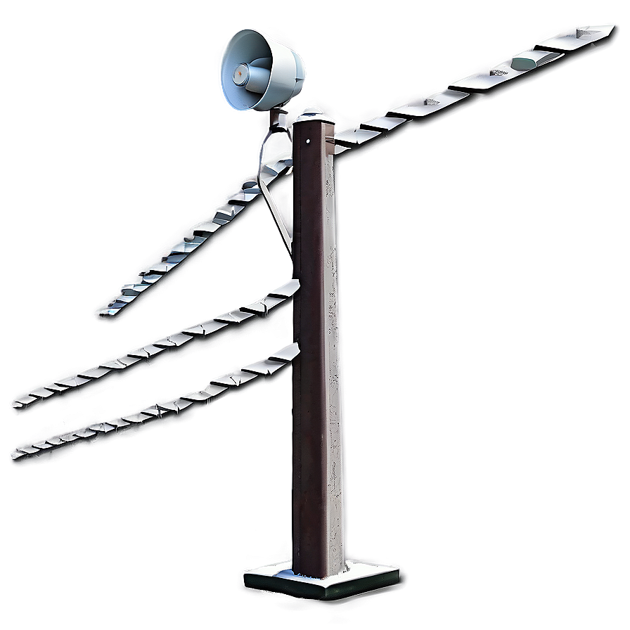 Utility Pole With Emergency Alert Siren Png 06262024 PNG Image