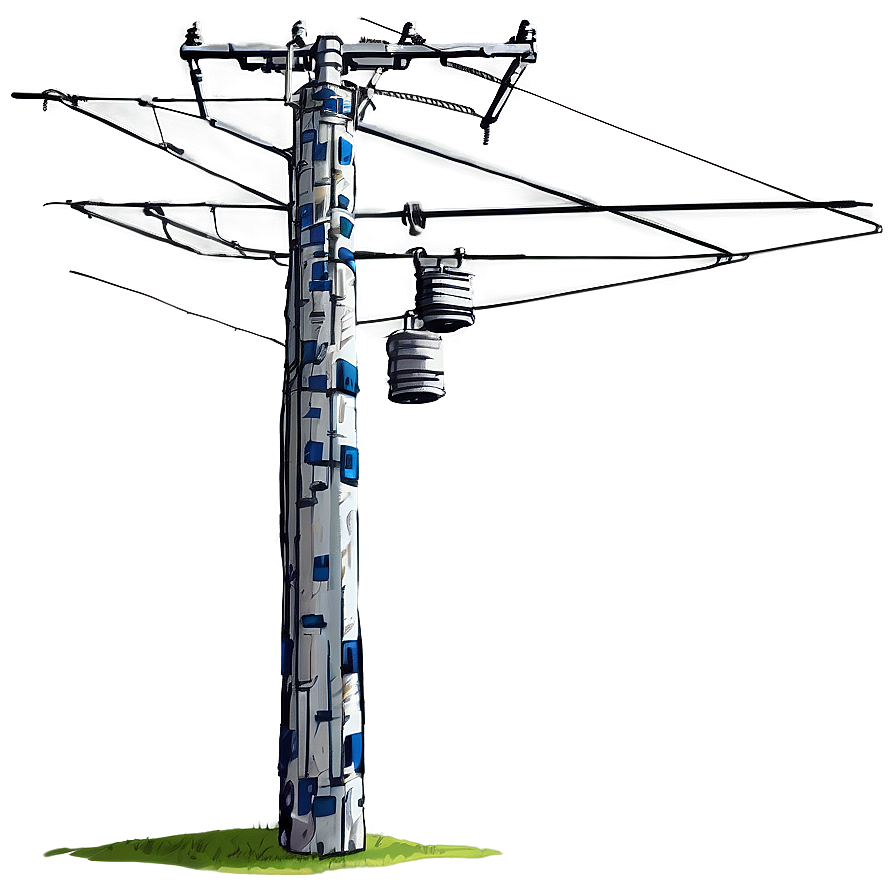 Utility Pole With Transformers Png Uqa23 PNG Image