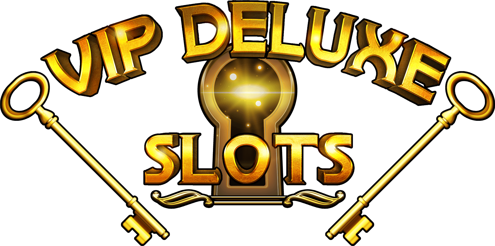 V I P Deluxe Slots Logo PNG Image