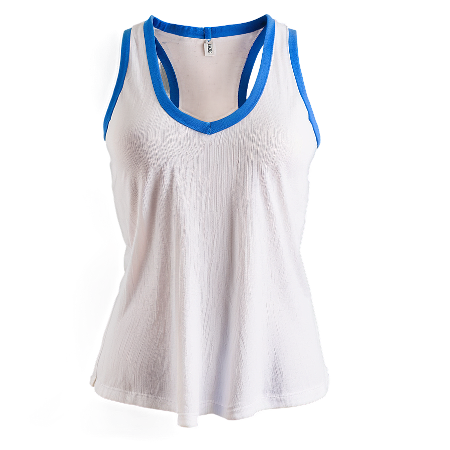 V-neck White Tank Top Cut Png Djq3 PNG Image