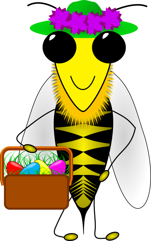 Vacation Bee Clipart PNG Image