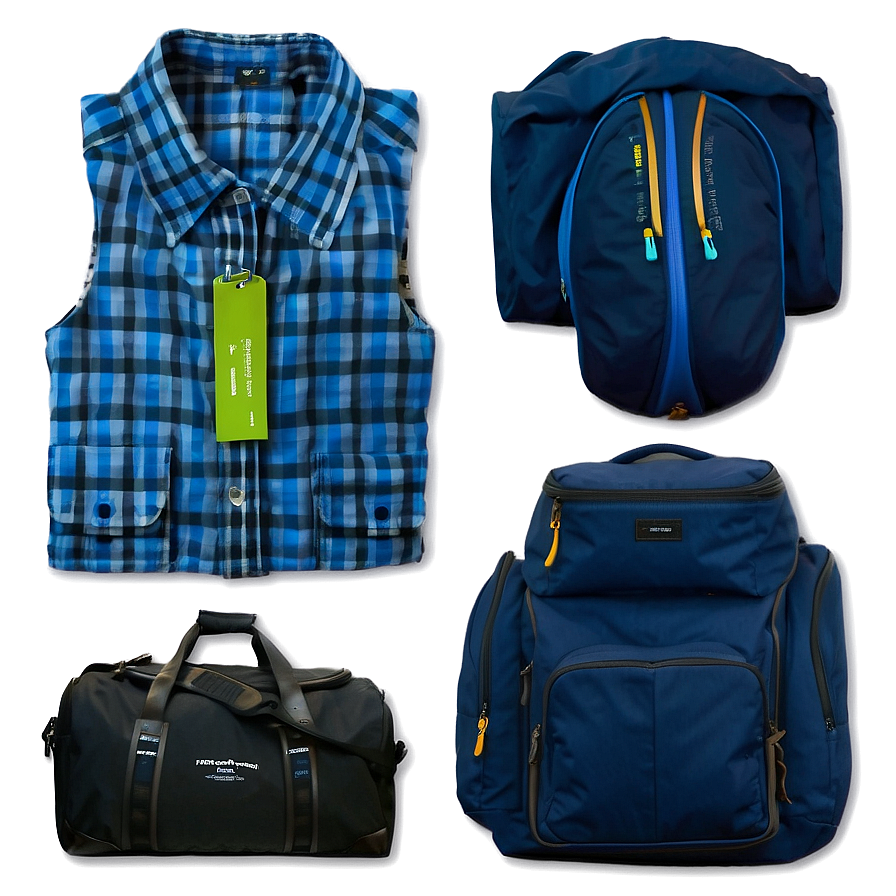 Vacation Packing Essentials Png 06112024 PNG Image