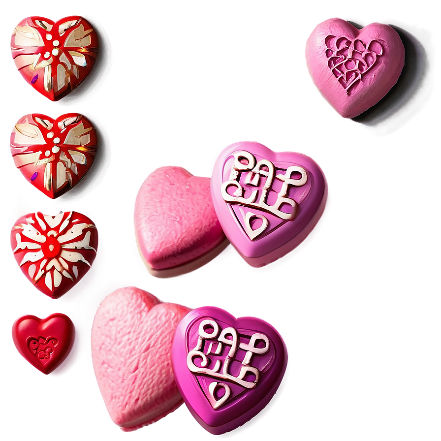 Valentine Conversation Hearts Png Bgw PNG Image