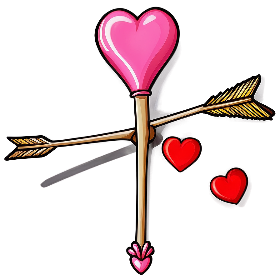 Valentine Cupid Arrow Graphic Png Upr68 PNG Image