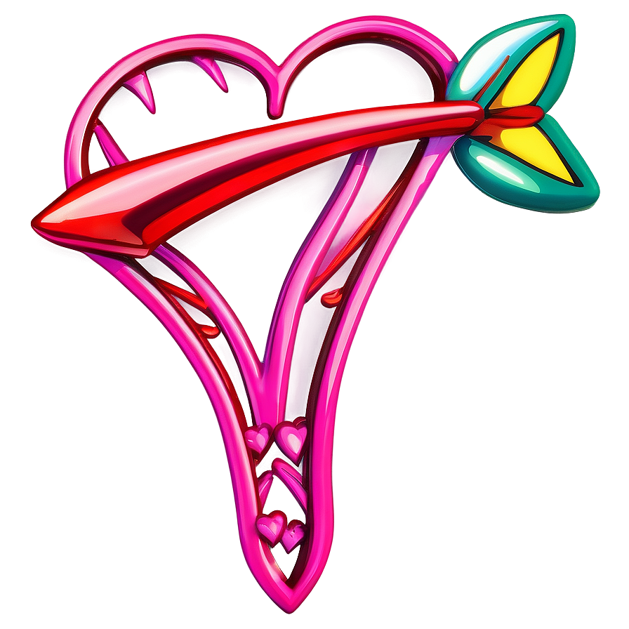 Valentine Heart Arrow Png Fce26 PNG Image