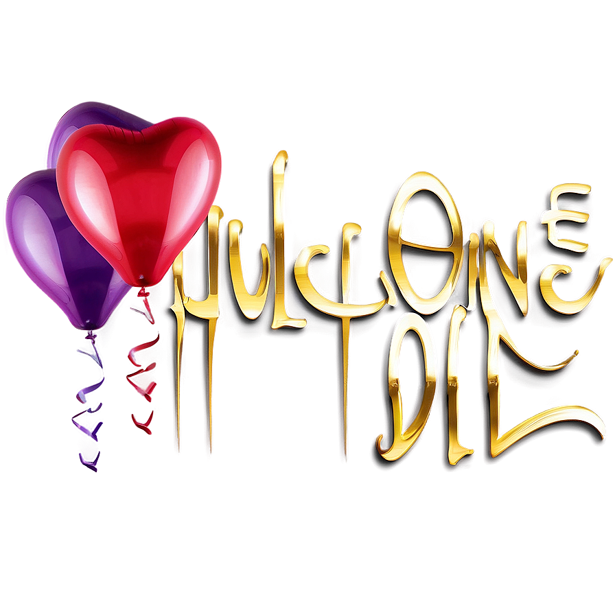 Valentine Heart Balloon Png Lhd50 PNG Image