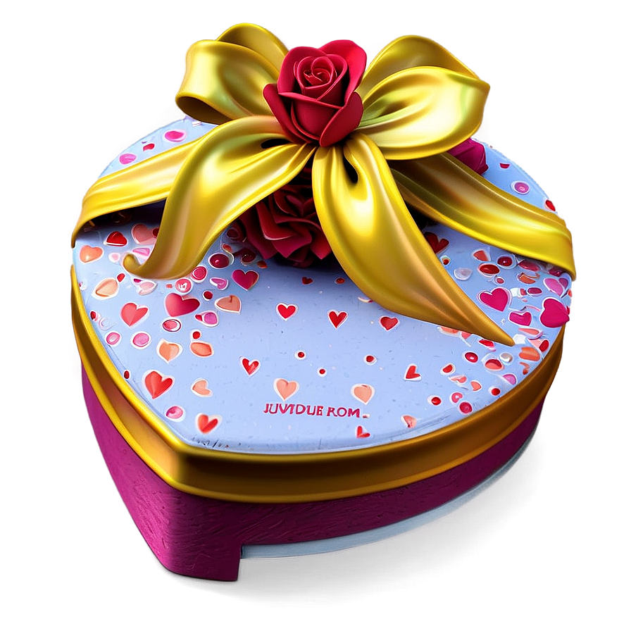 Valentine Heart Gift Png 06262024 PNG Image