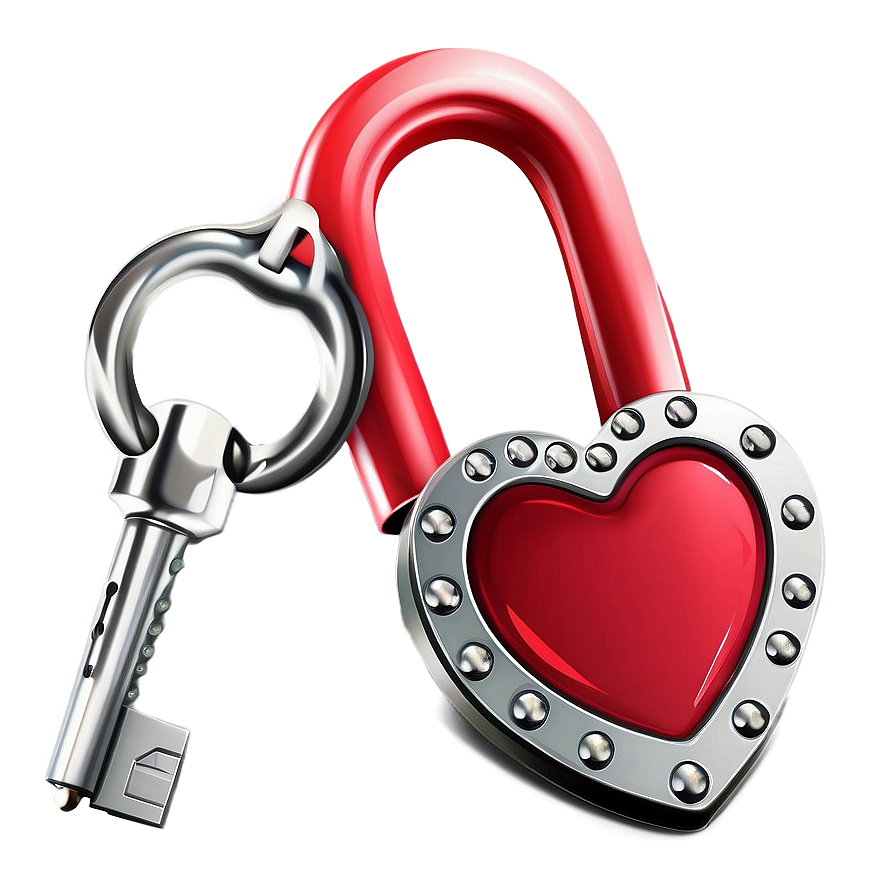 Valentine Heart Lock Png 05242024 PNG Image