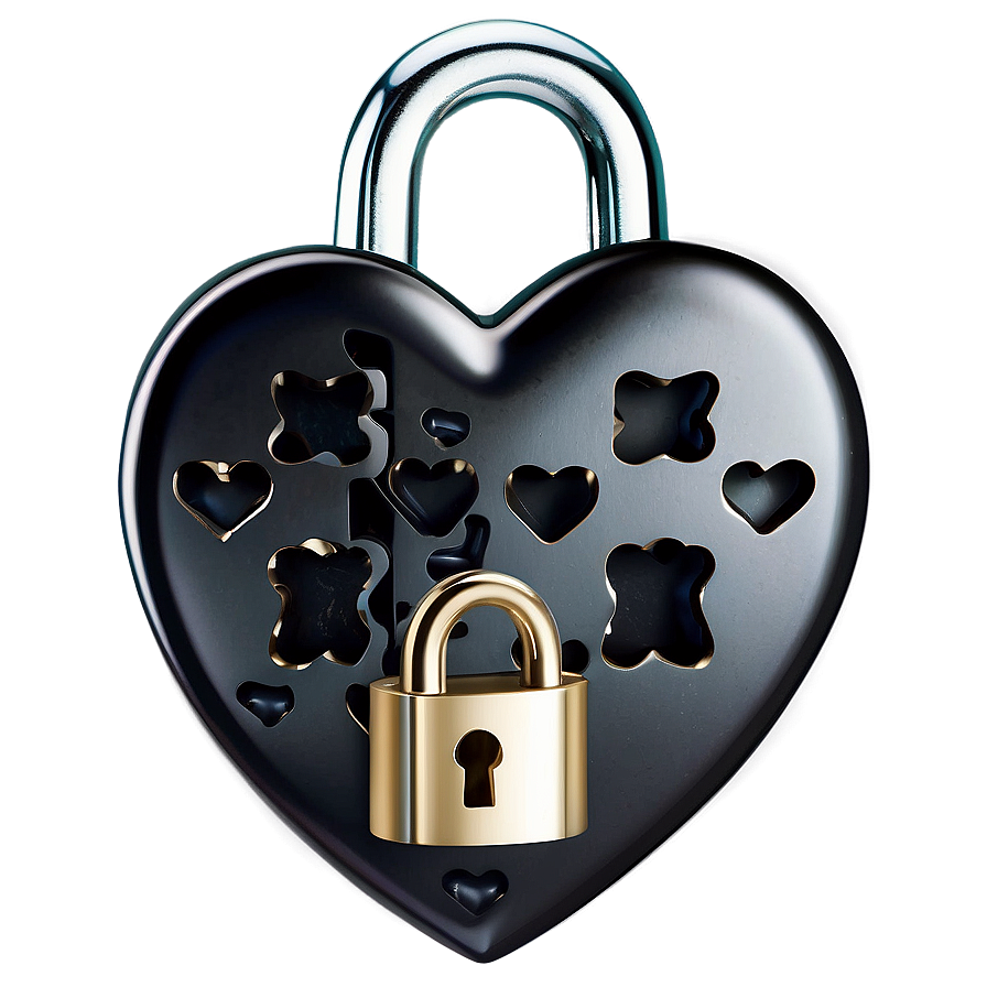 Valentine Heart Lock Png 05242024 PNG Image