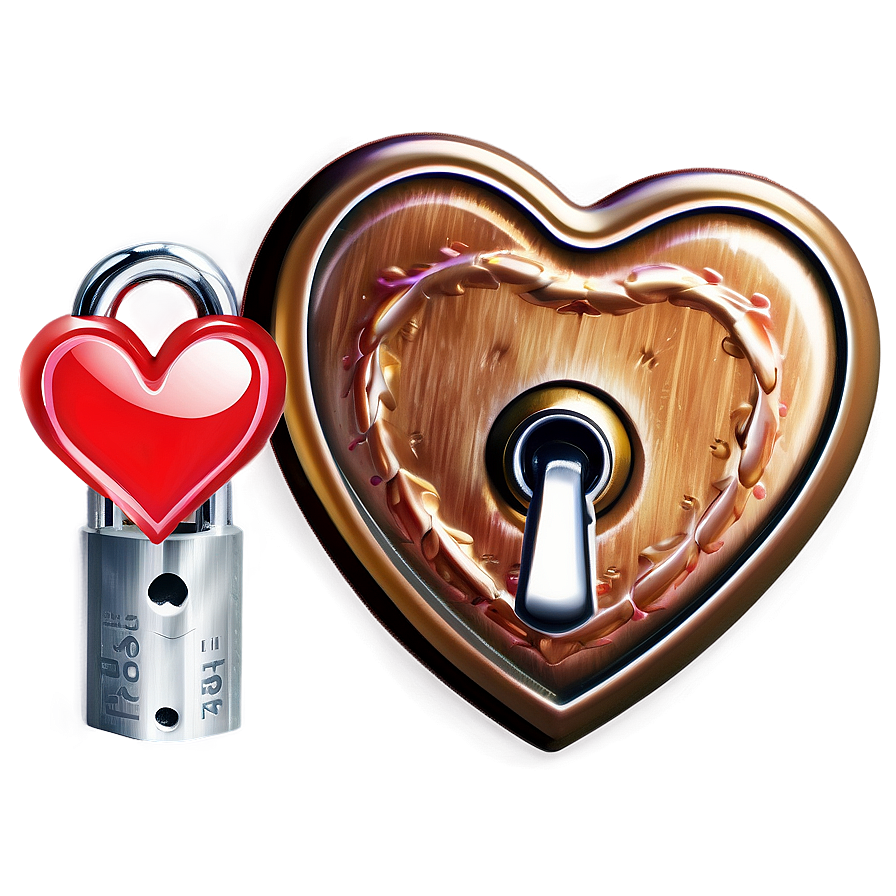 Valentine Heart Lock Png 05242024 PNG Image