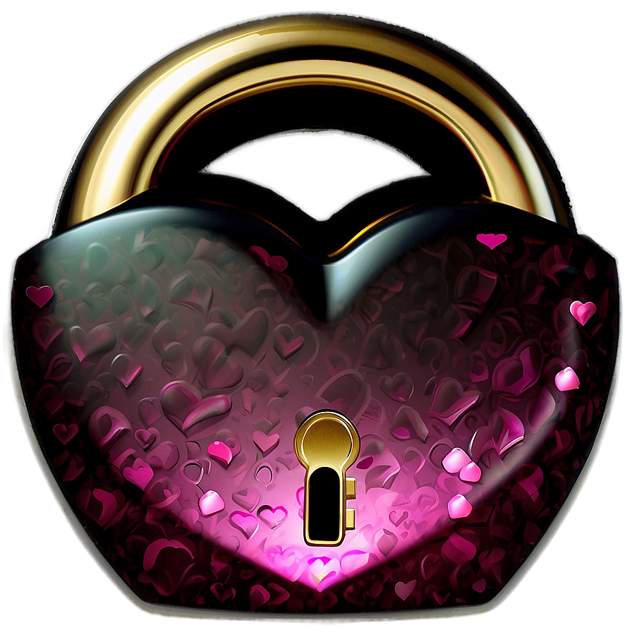 Valentine Heart Lock Png Wtg PNG Image