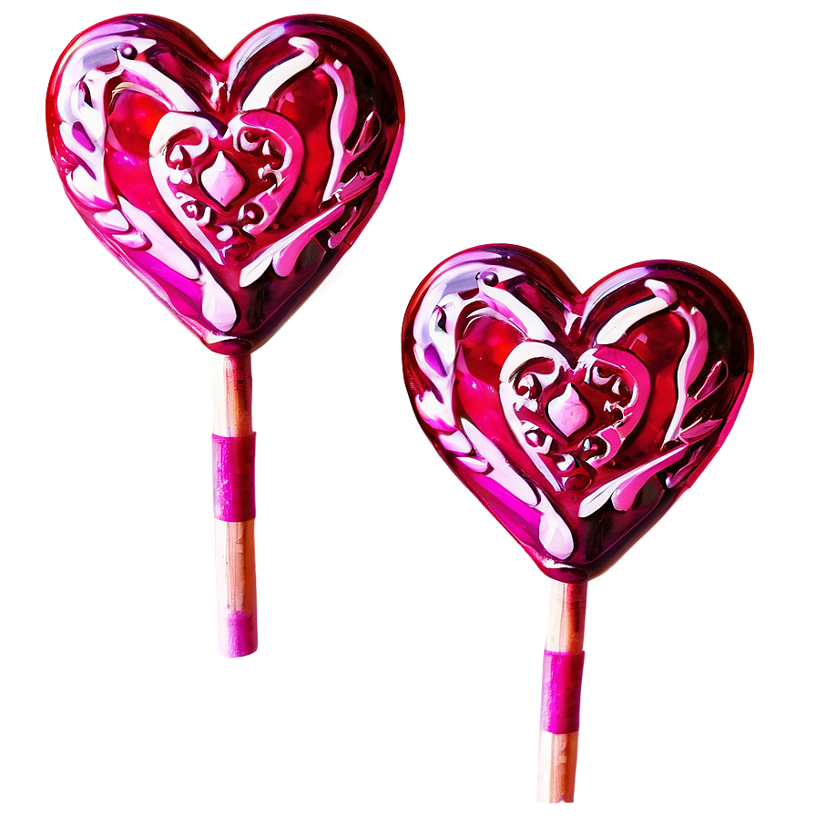 Valentine Heart Lollipop Png 06292024 PNG Image