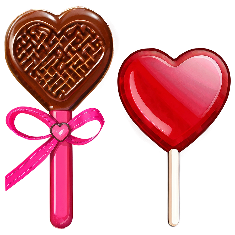 Valentine Heart Lollipop Png 06292024 PNG Image