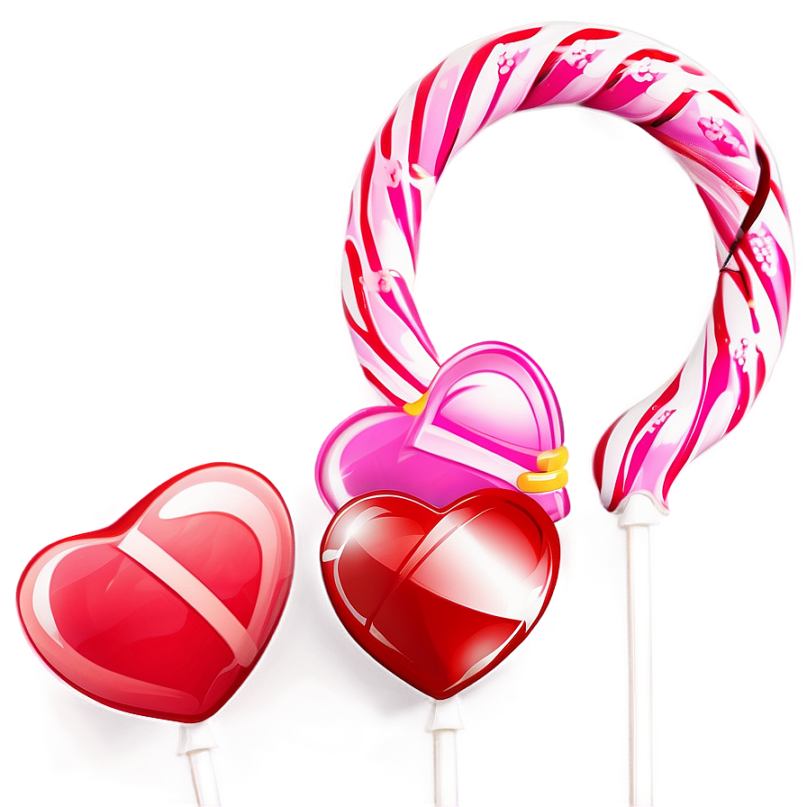 Valentine Heart Lollipop Png 5 PNG Image