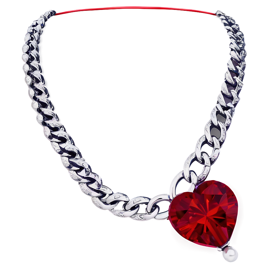 Valentine Heart Necklace Png Hme87 PNG Image