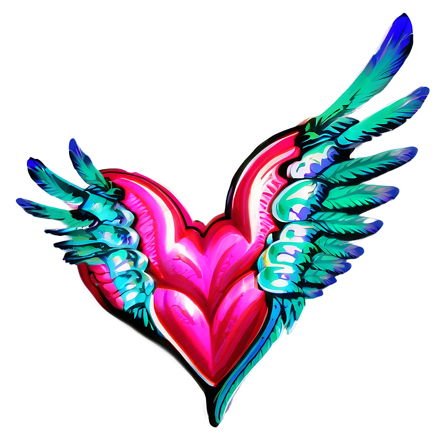 Valentine Heart Wings Png 06262024 PNG Image