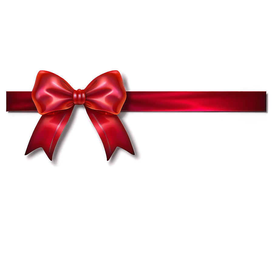 Valentine Red Bow Png Bwf PNG Image