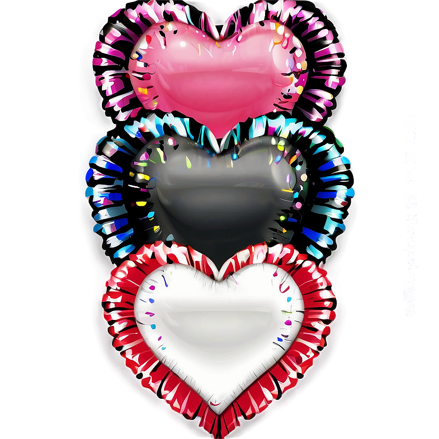 Valentine's Day Balloons Png Eye19 PNG Image