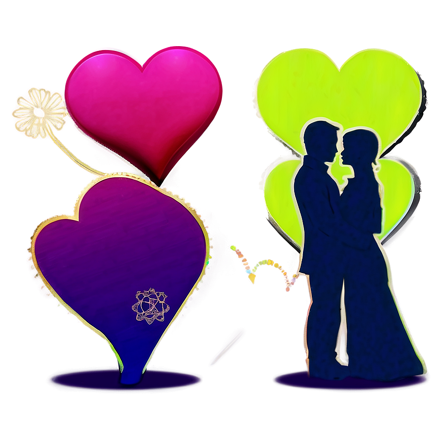 Valentine's Day Couple Silhouette Png 05242024 PNG Image