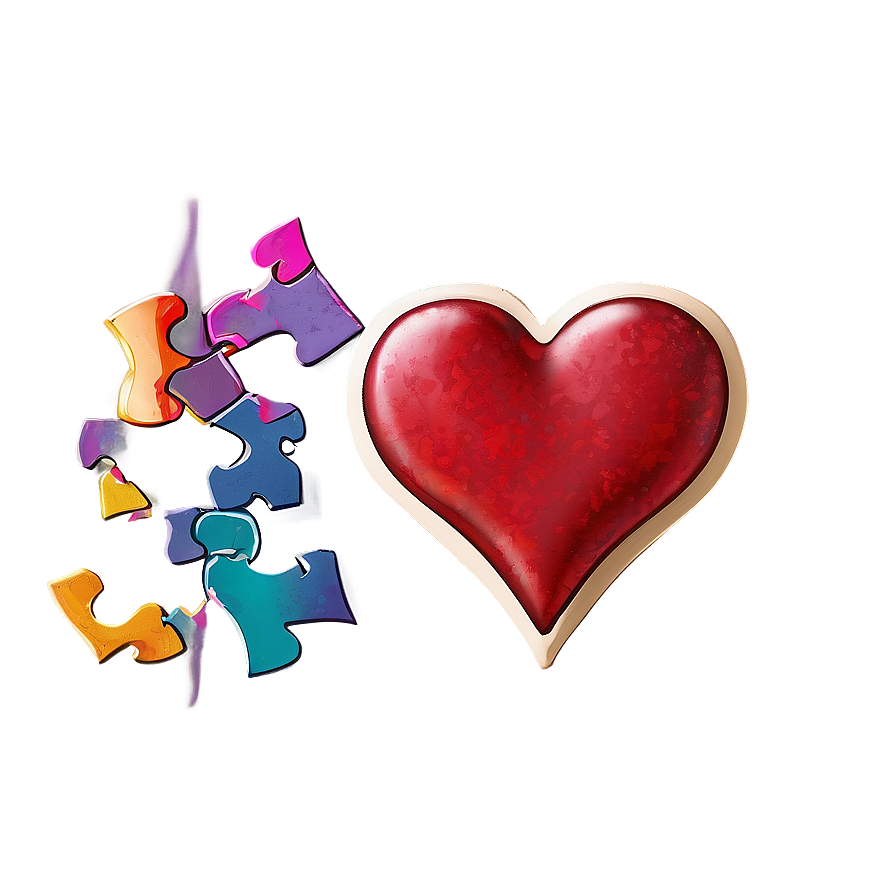 Valentine's Day Heart Puzzle Png 05242024 PNG Image