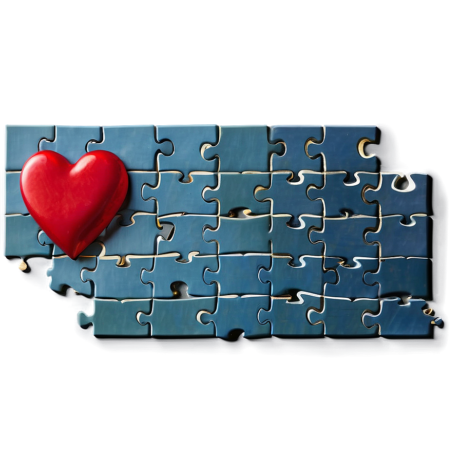 Valentine's Day Heart Puzzle Png Uwp PNG Image