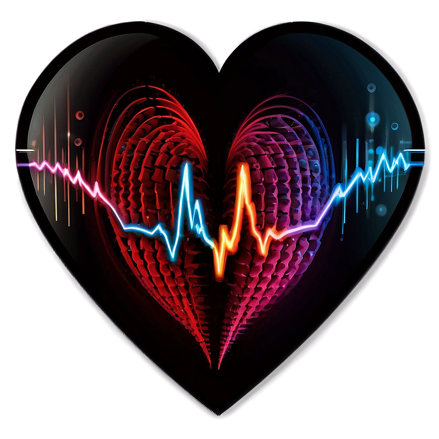 Valentine's Day Heartbeat Png Jvt PNG Image