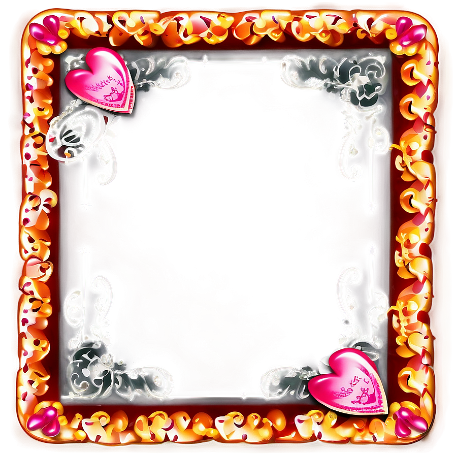 Valentine's Day Photo Border Png Ake PNG Image