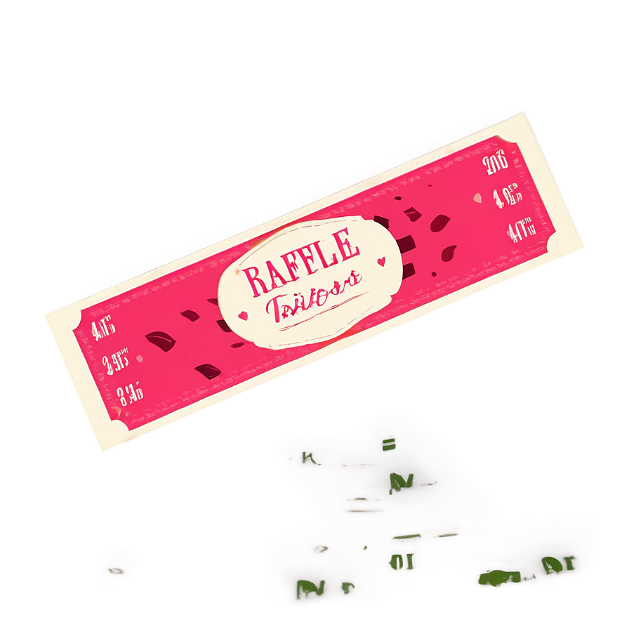 Valentine's Raffle Ticket Png Mqu PNG Image