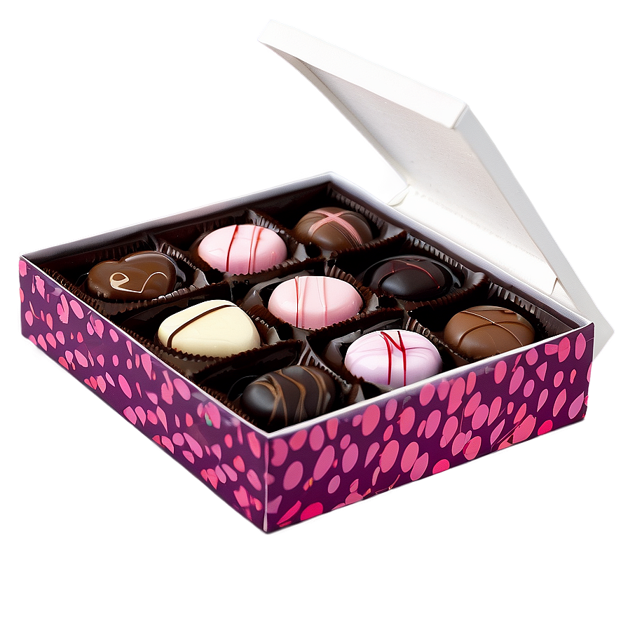 Valentines Chocolate Box Png 05232024 PNG Image