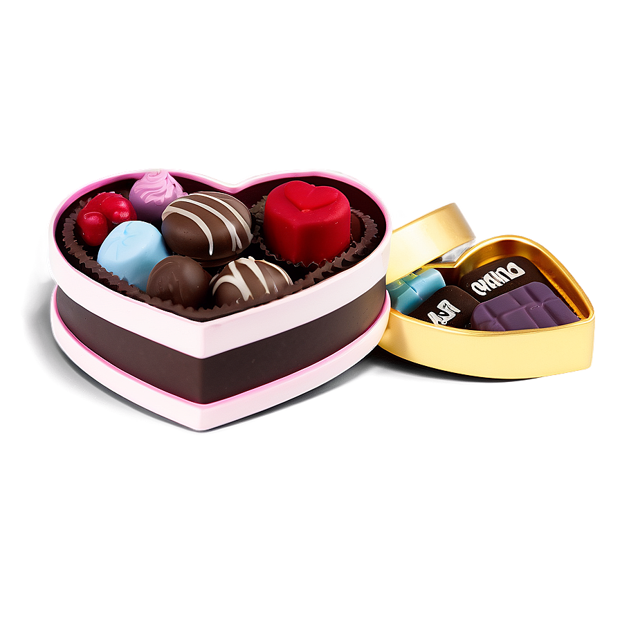 Valentines Day Chocolate Box Png Iqi19 PNG Image