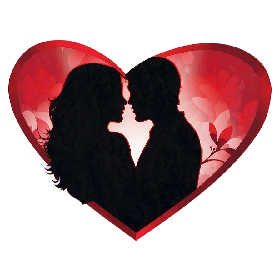 Valentines Day Couple Silhouette Png Fty PNG Image