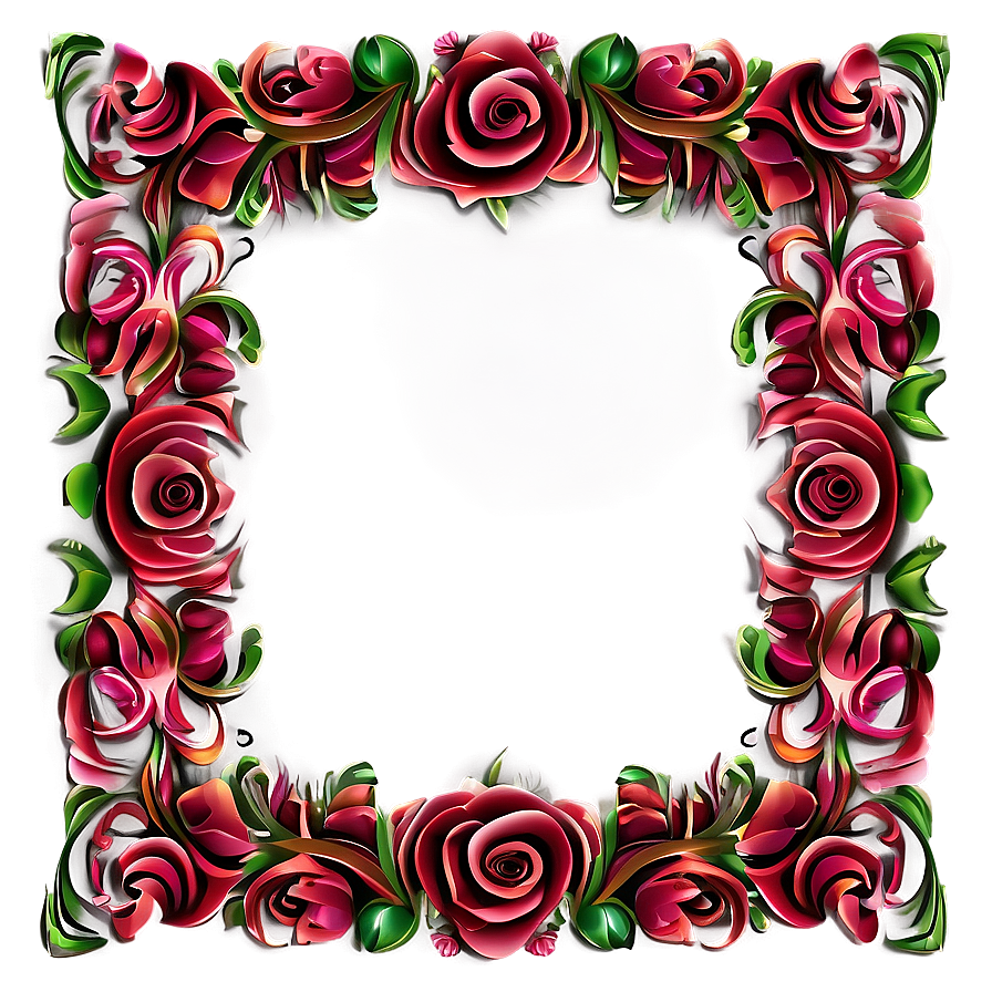 Valentines Day Decorative Border Png Vtd74 PNG Image