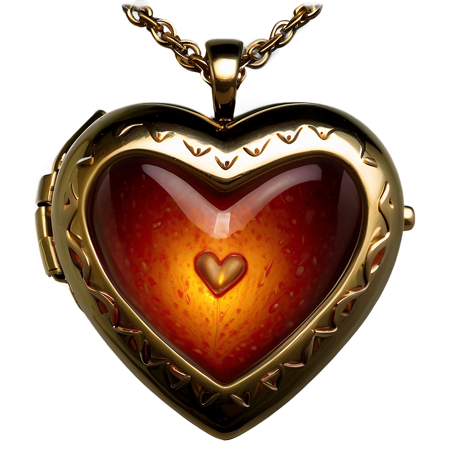 Valentines Day Heart Locket Png 05212024 PNG Image