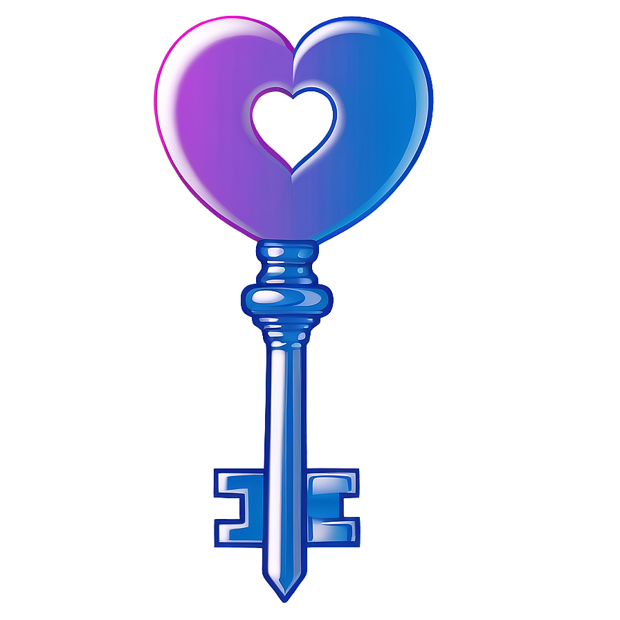 Valentines Day Love Key Png 05212024 PNG Image