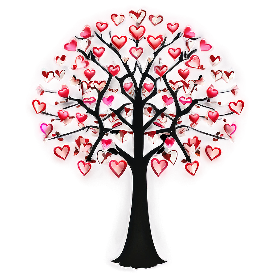 Valentines Day Love Tree Png 05232024 PNG Image