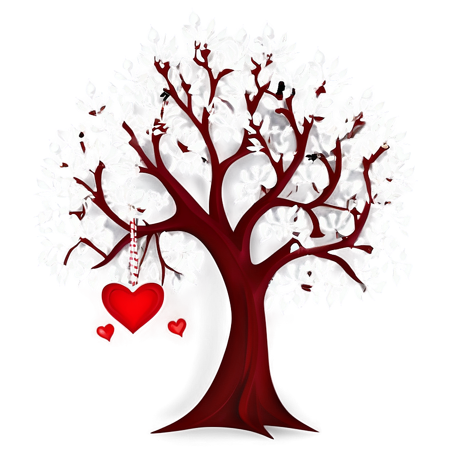 Valentines Day Love Tree Png Ijh PNG Image