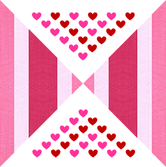 Valentines Hearts Pattern PNG Image