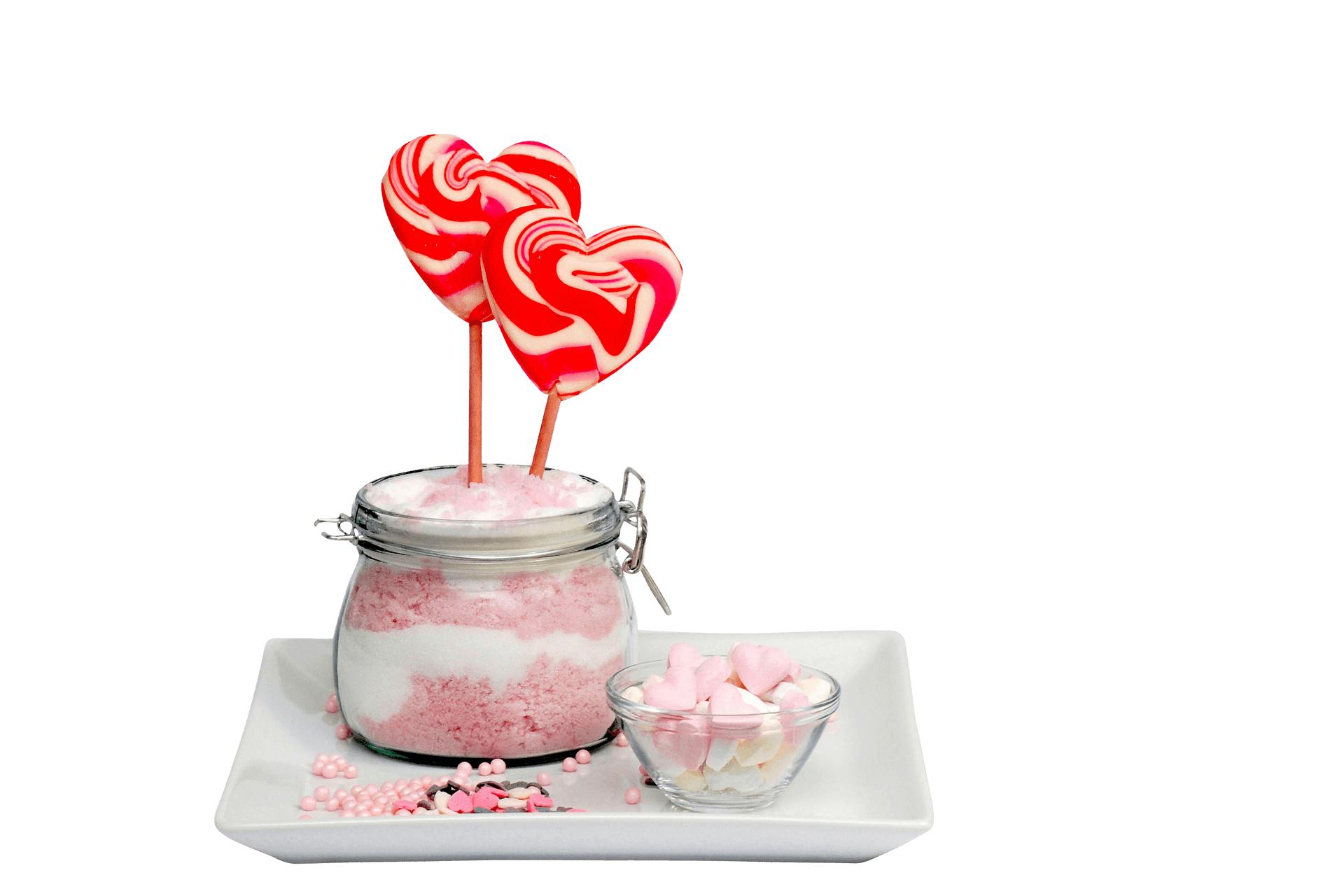 Valentines Marshmallow Display PNG Image