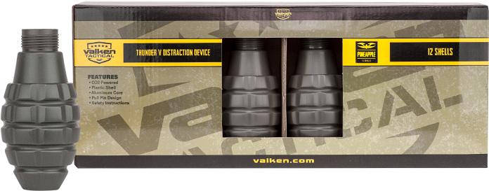 Valken Tactical Thunder V Distraction Device Packaging PNG Image