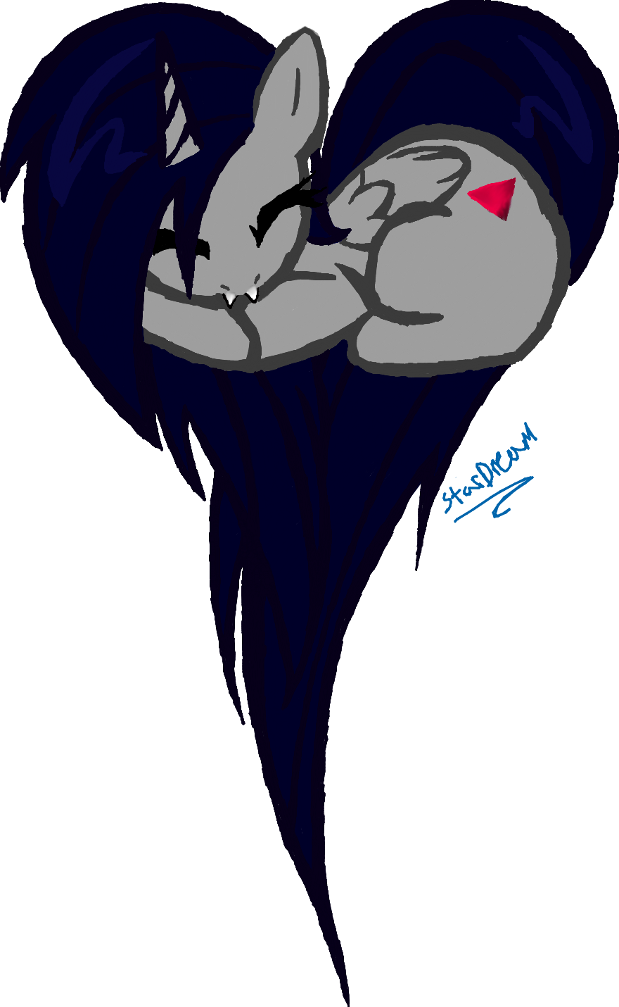 Vampire Bat Fusion Art PNG Image