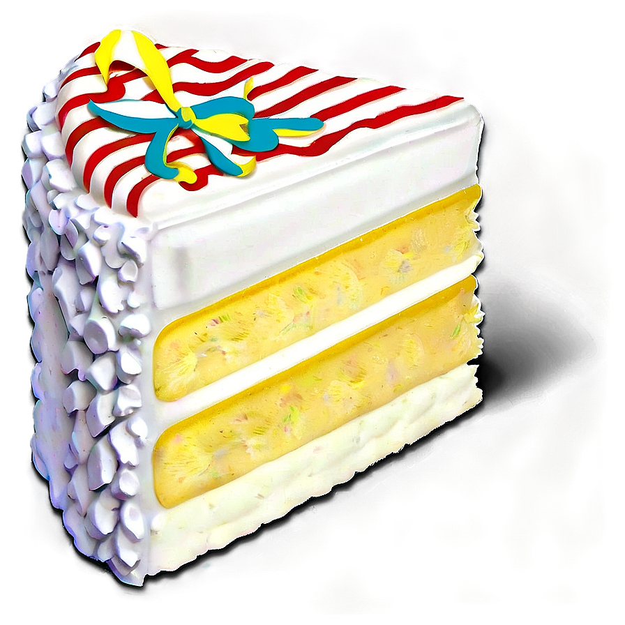 Vanilla Cake Slice Png 72 PNG Image