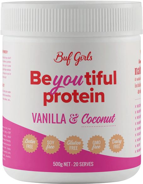 Vanilla Coconut Protein Powder PNG Image