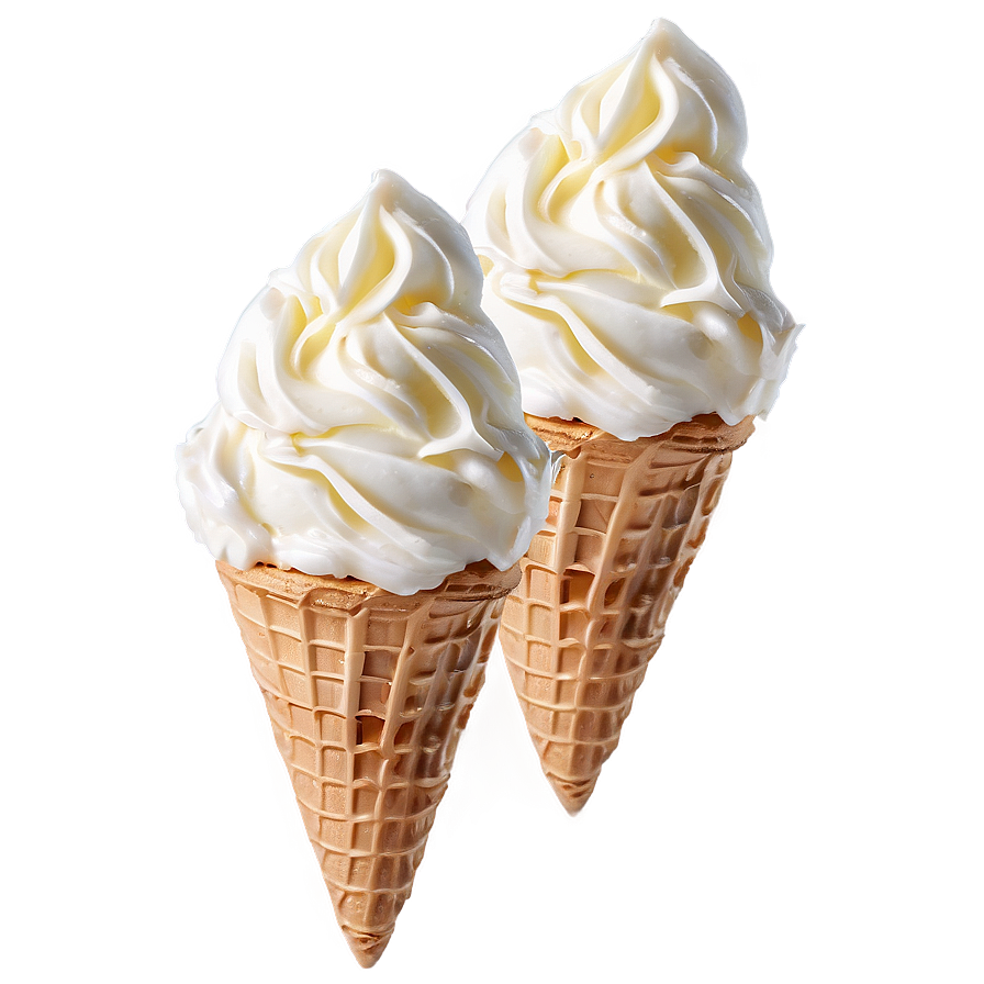 Vanilla Ice Cream Cone Png 05252024 PNG Image