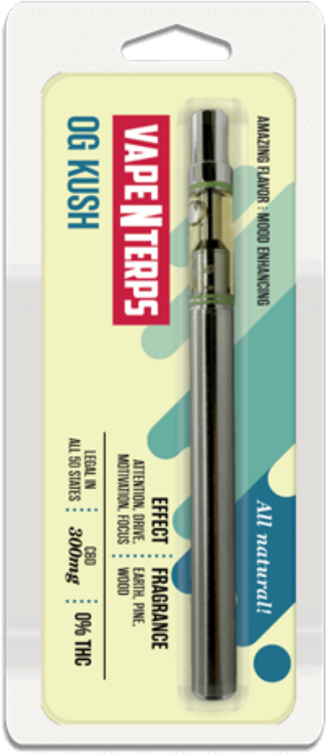 Vape Pen_ O G Kush_ Packaging PNG Image