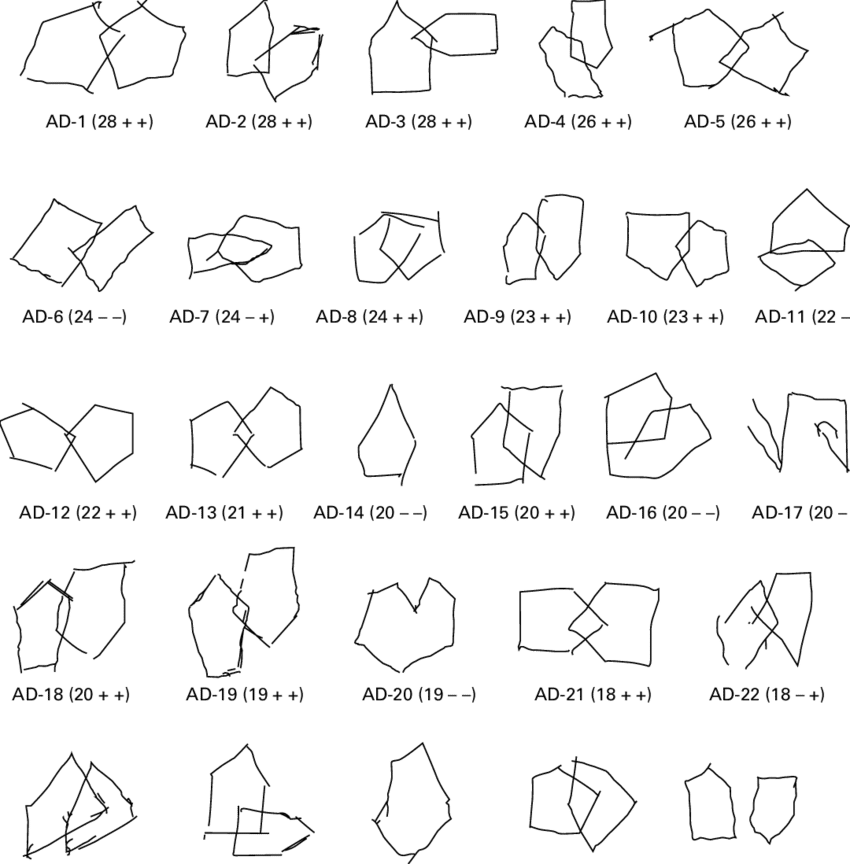 Variationsof Pentagons Pattern PNG Image