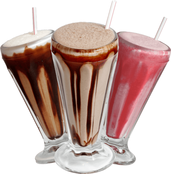 Variety Milkshakes Transparent Background PNG Image