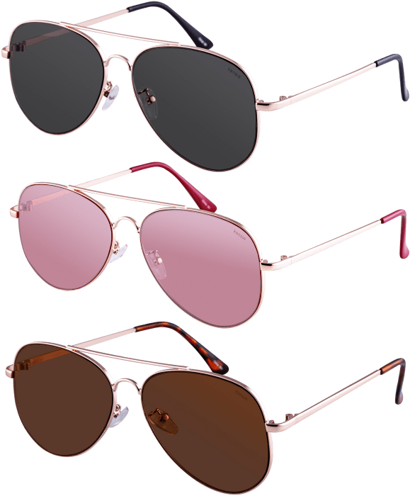 Varietyof Aviator Sunglasses PNG Image